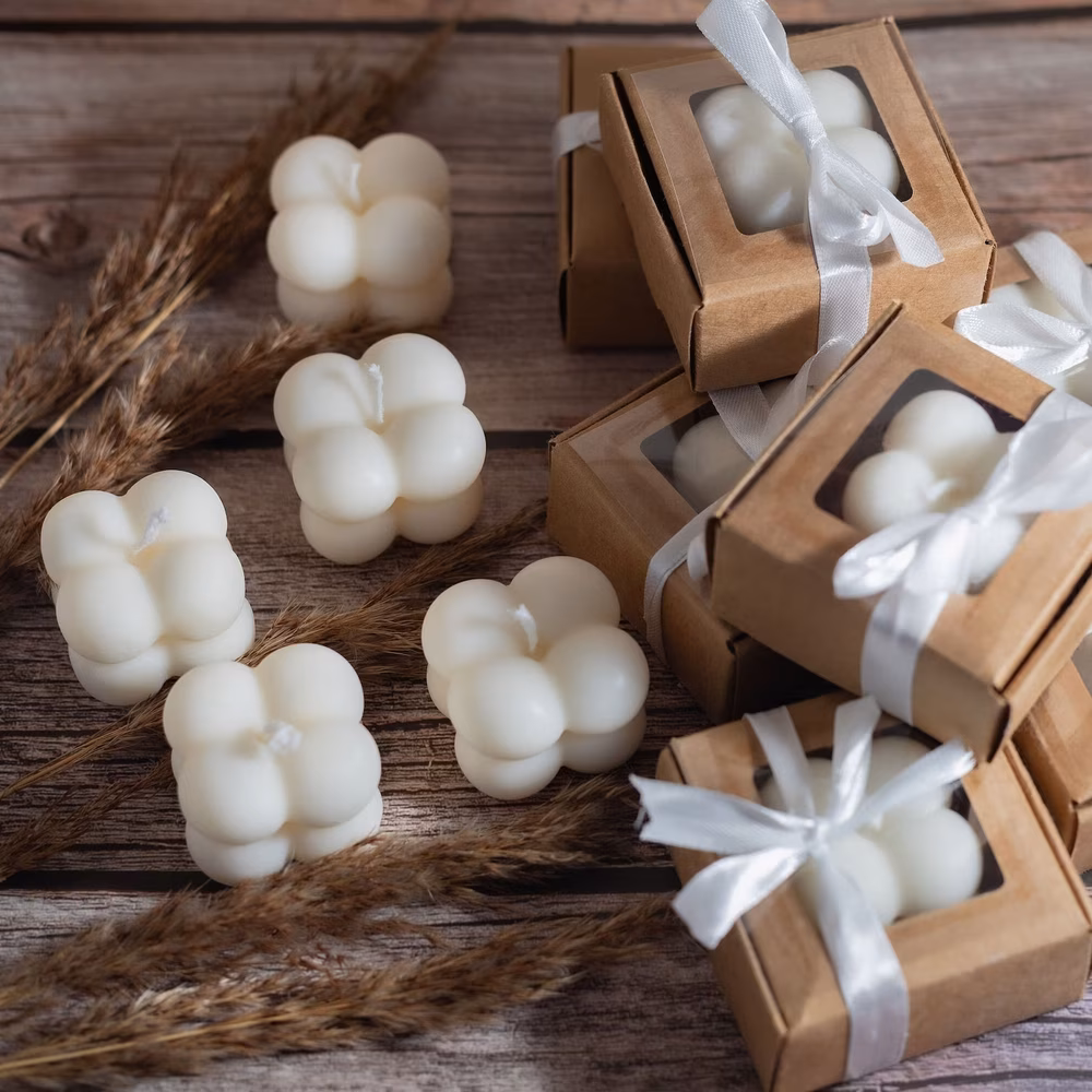 mini bubble candle favors