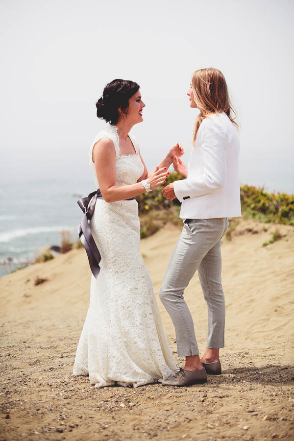 same-sex couple first look portrait same-sex couple first look portrait