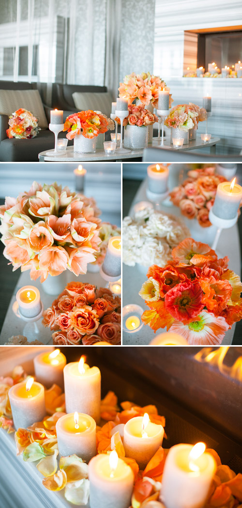 coral and orange chevron wedding decor and color ideas, photos by Tyler James Photography coral and orange chevron wedding decor and color ideas, photos by Tyler James Photography