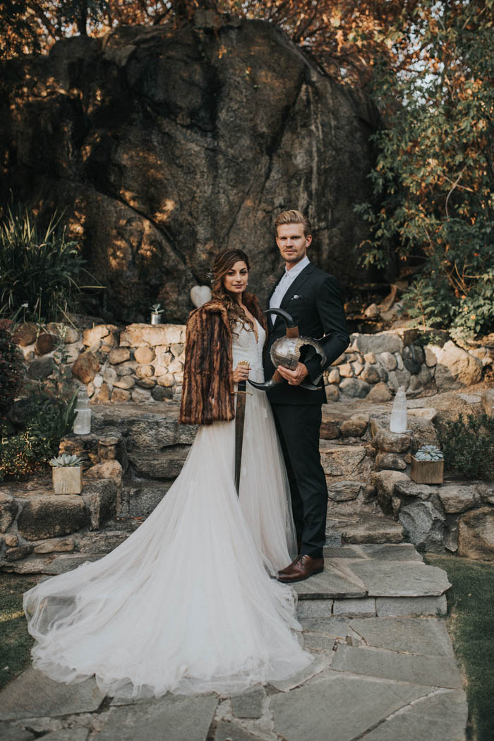 A Viking Inspired Wedding at The White Horse Inn | Junebug Weddings