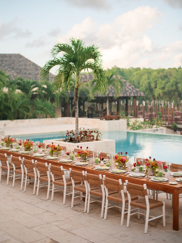 A Vibrant Citrus Color Palette at This Etéreo Kanai Riviera Maya Wedding