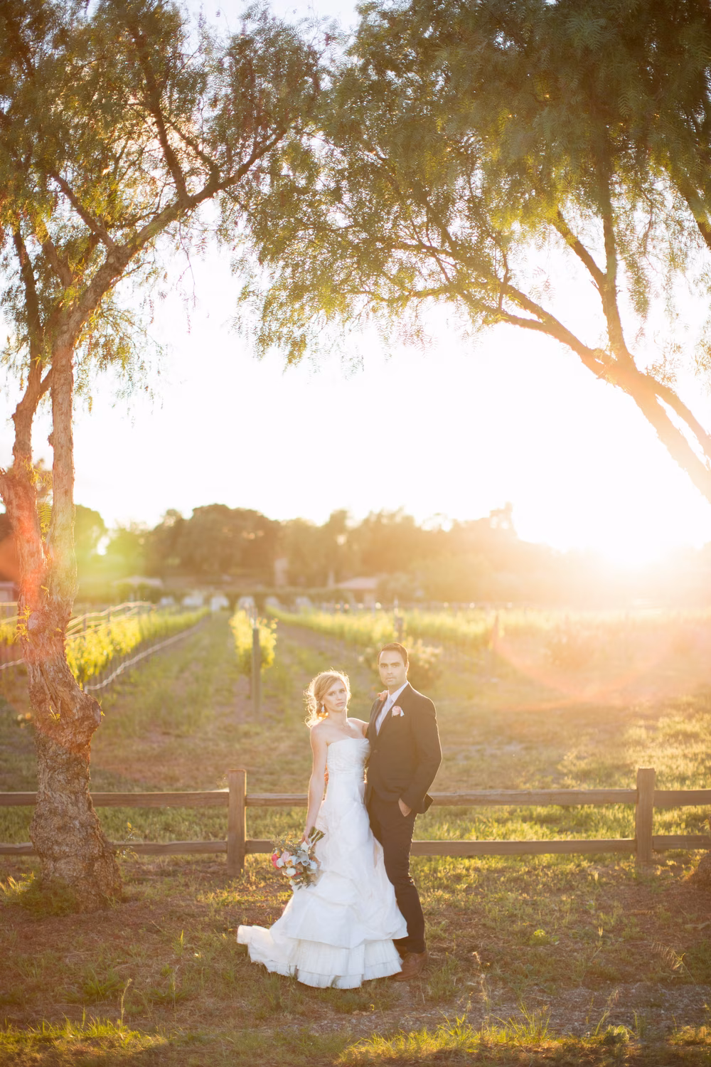romantic vineyard wedding